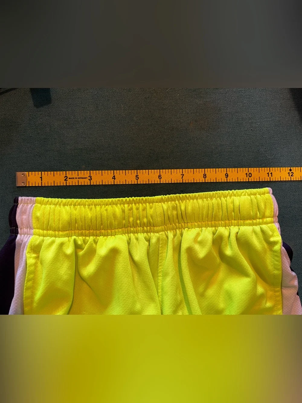 Neon Yellow Nike Basketball Shorts